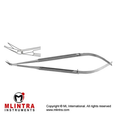 Micro Vascular Scissors Round Handle - Delicate Blades - Angled 25° Stainless Steel, 16.5 cm - 6 1/2" Micro Vascular Scissors Round Handle - Delicate Blades - Angled 25° Stainless Steel, 16.5 cm - 6 1/2"